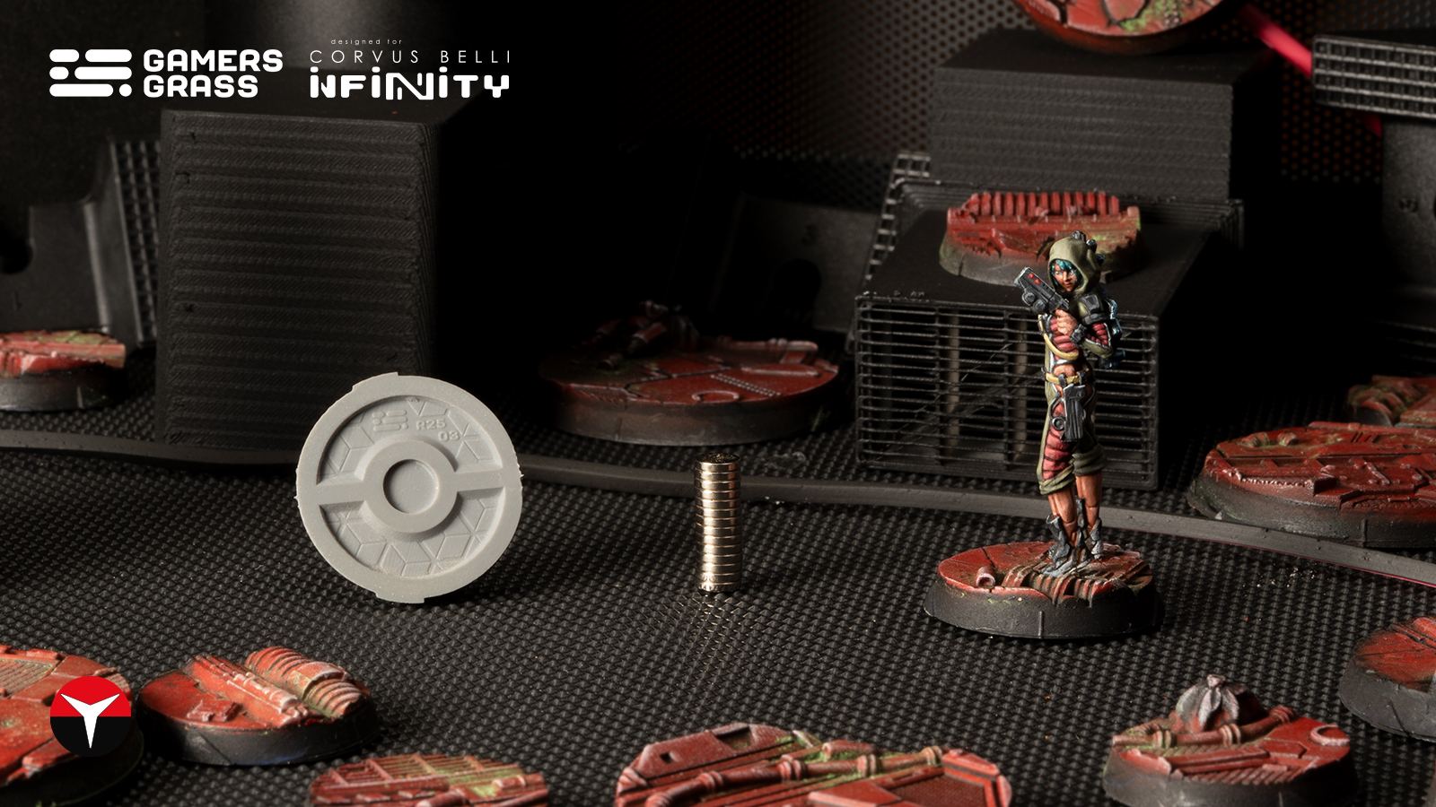 Nomad Crew Deck Round 25mm (x8)