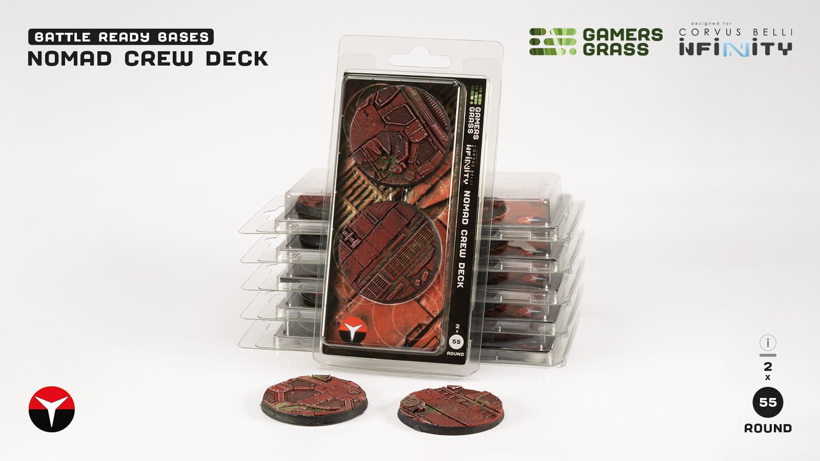 Nomad Crew Deck Round 55mm (x2)