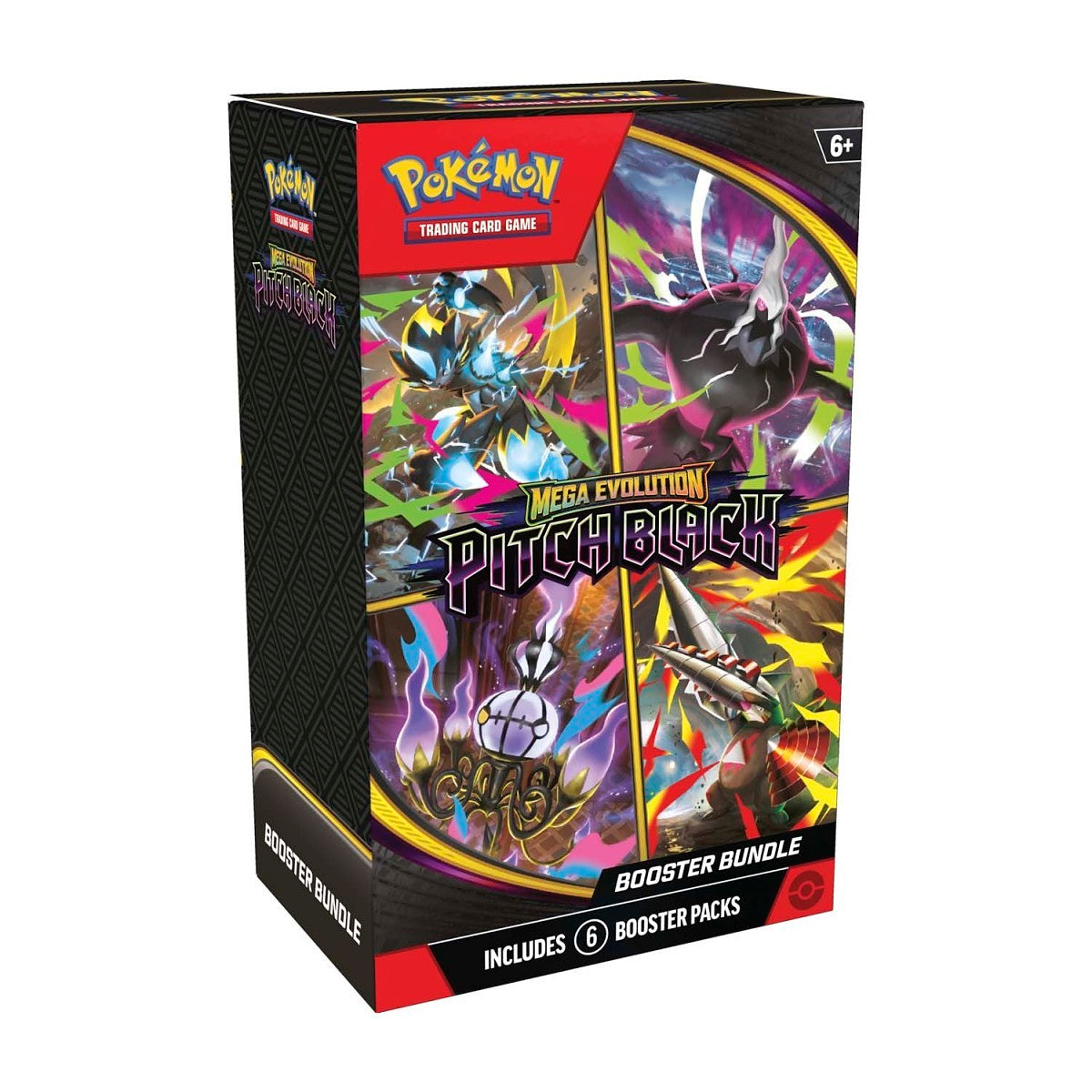 Pokémon Mega Evolution: Pitch Black Booster Bundle (6 Packs) – Engelska