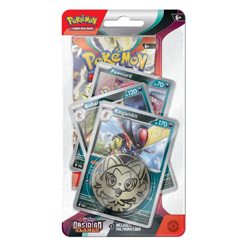 Pokémon Scarlet & Violet 3: Obsidian Flames Premium Checklane Blister Pack - Kingambit