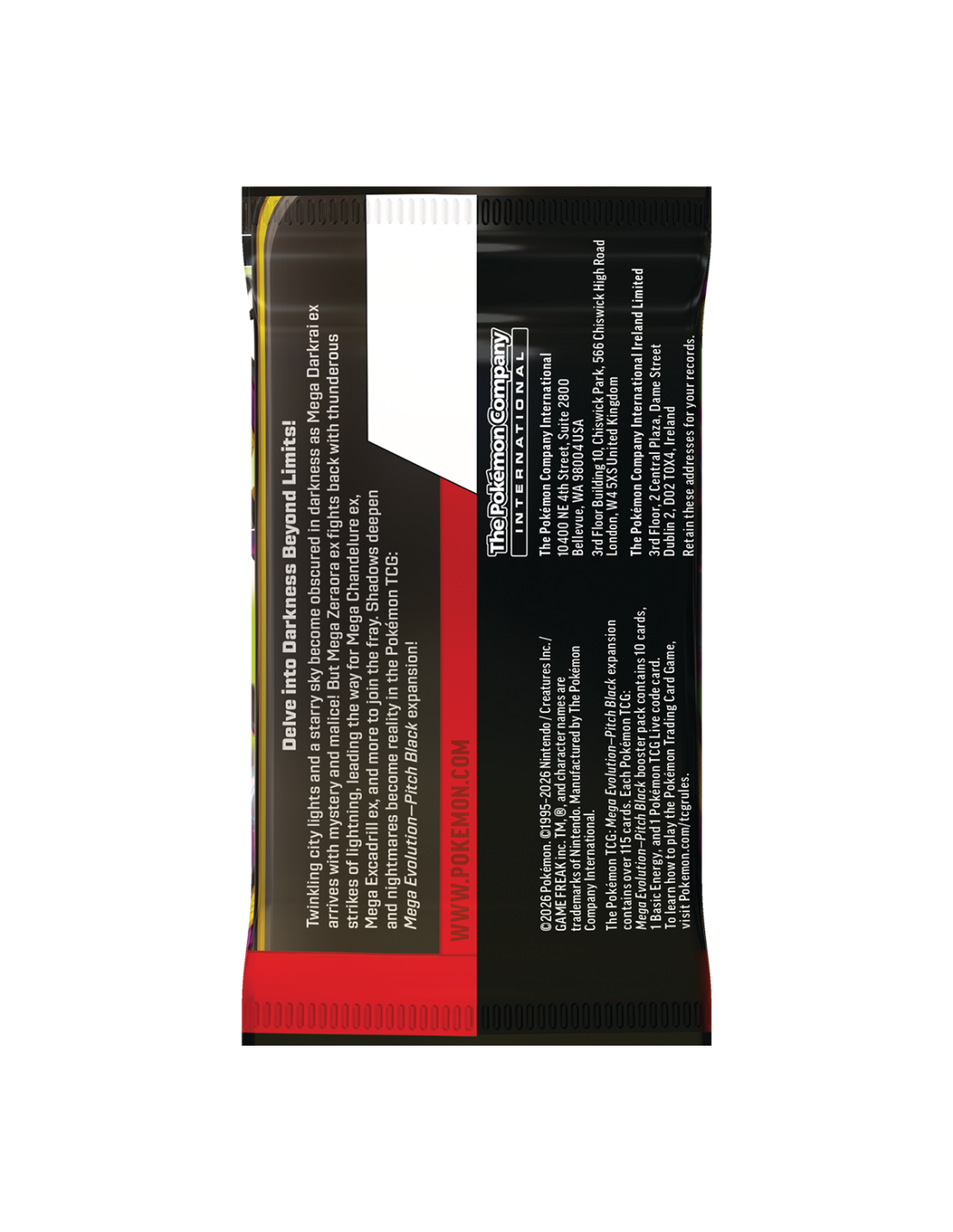 Pokémon TCG: Mega Evolution Pitch Black Booster Pack