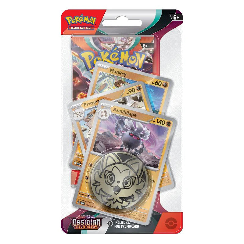 Pokémon Scarlet & Violet 3: Obsidian Flames Premium Checklane Blister Pack - Annihilape