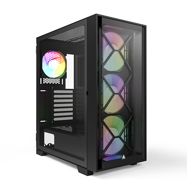 Montech Air 1000 Premium Black - Midi Tower, Tempered glass