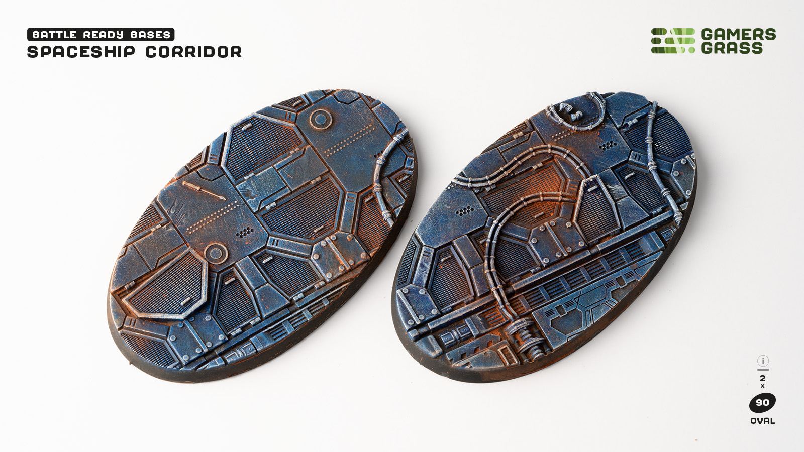 Spaceship Corridor Oval 90mm (x2)