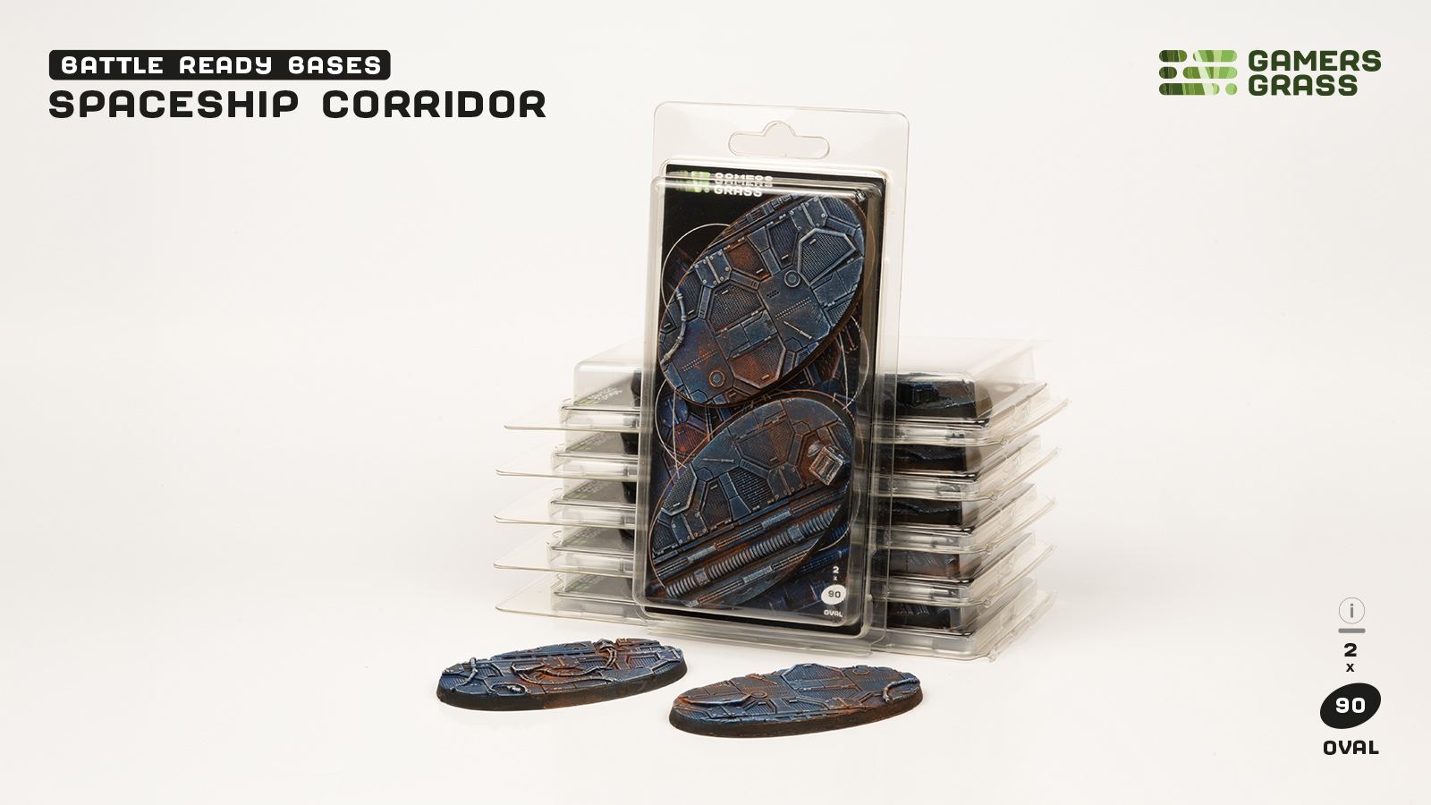 Spaceship Corridor Oval 90mm (x2)