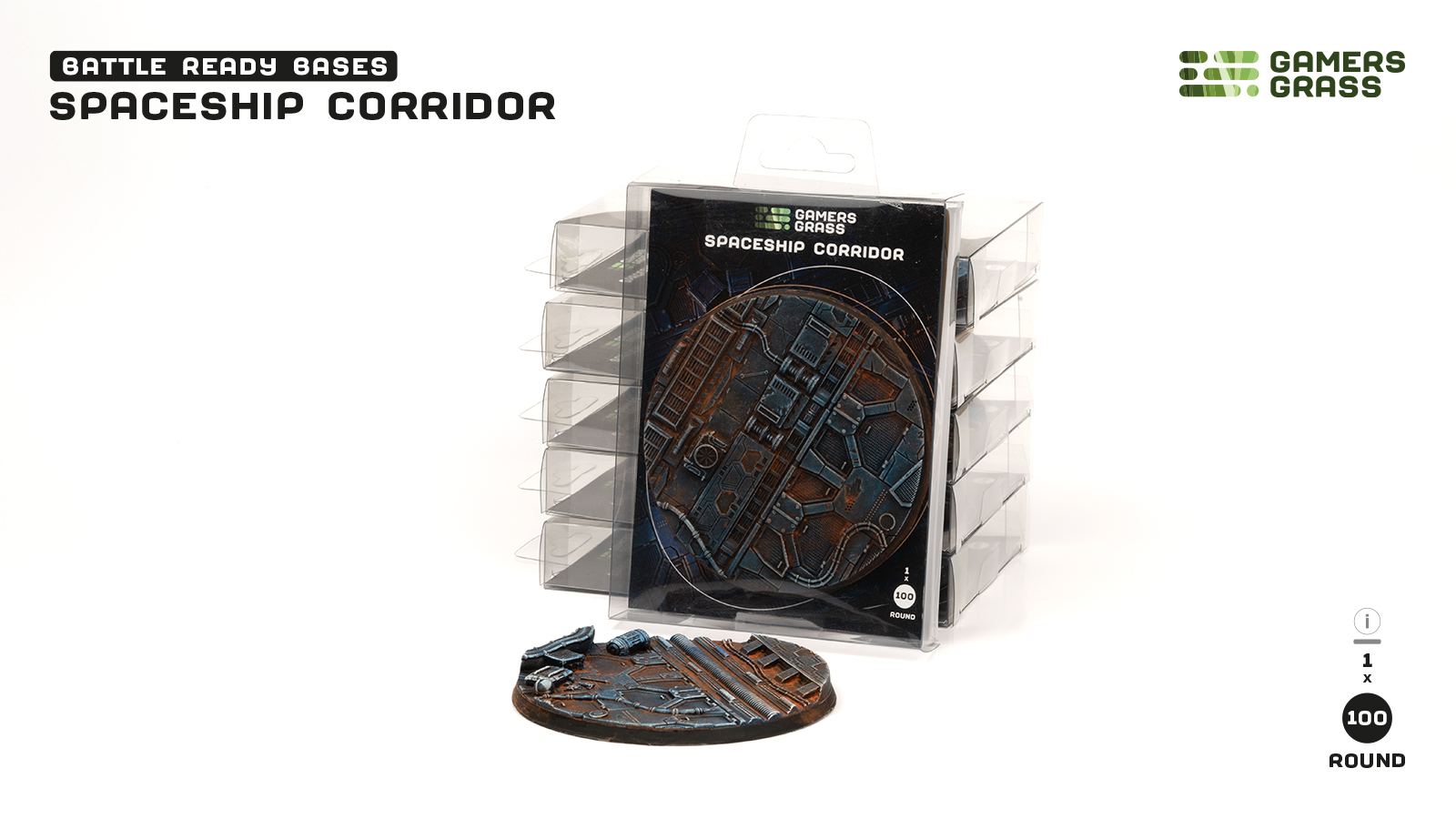 Spaceship Corridor Round 100mm (x1)