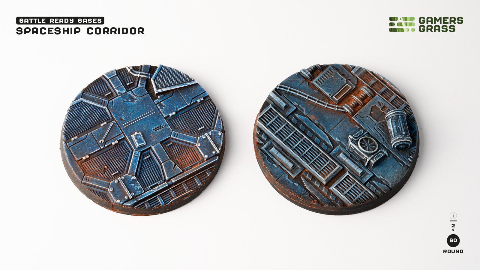 Spaceship Corridor Round 60mm (x2)
