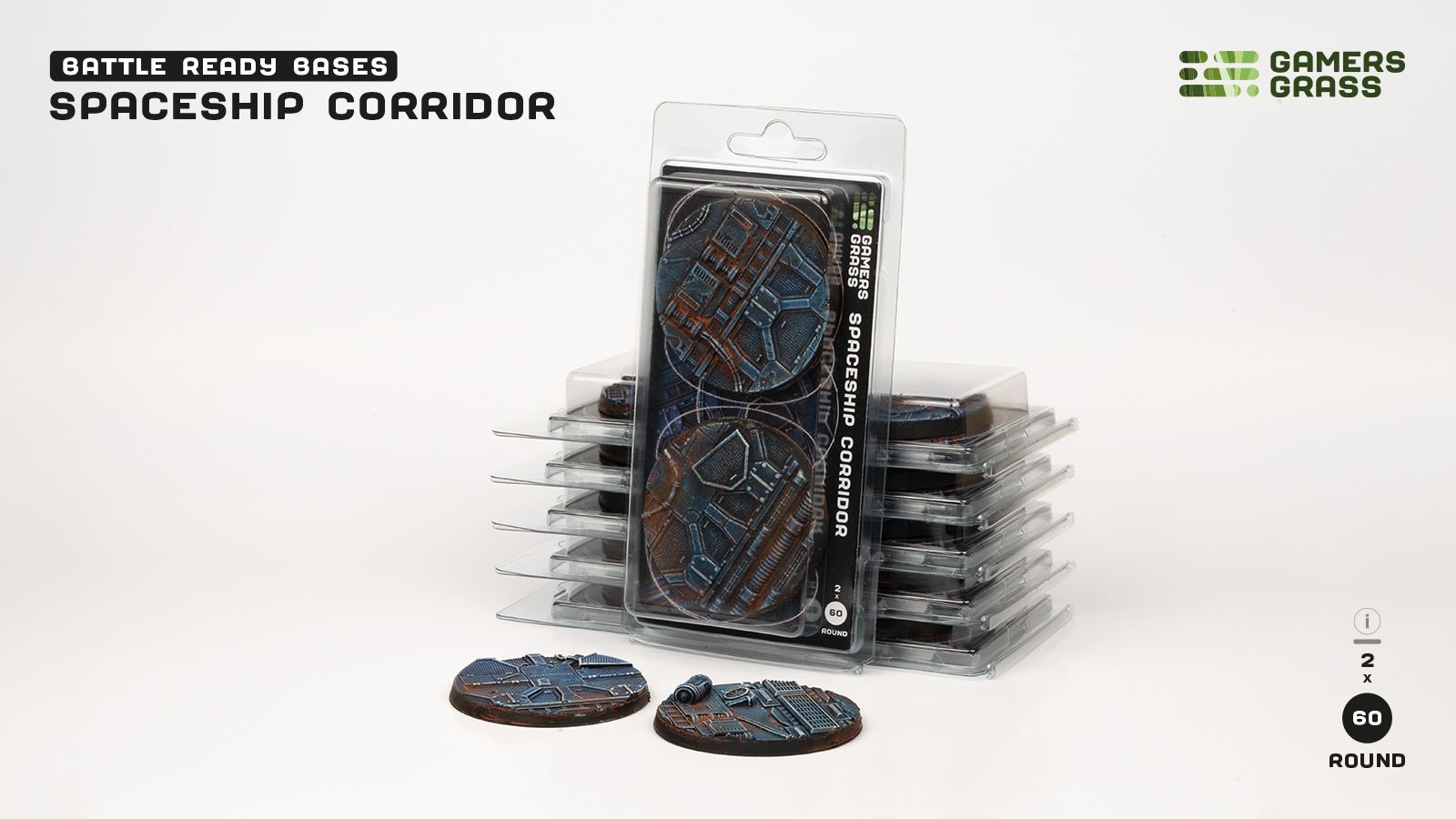 Spaceship Corridor Round 60mm (x2)