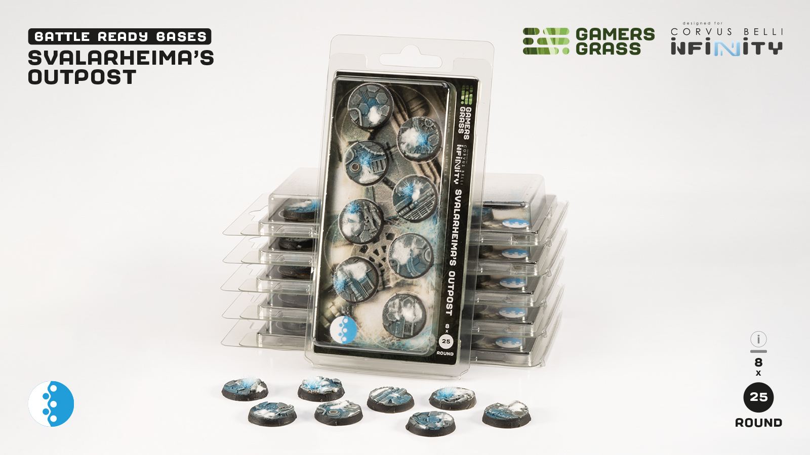 Svalarheima's Outpost Round 25mm (x8)
