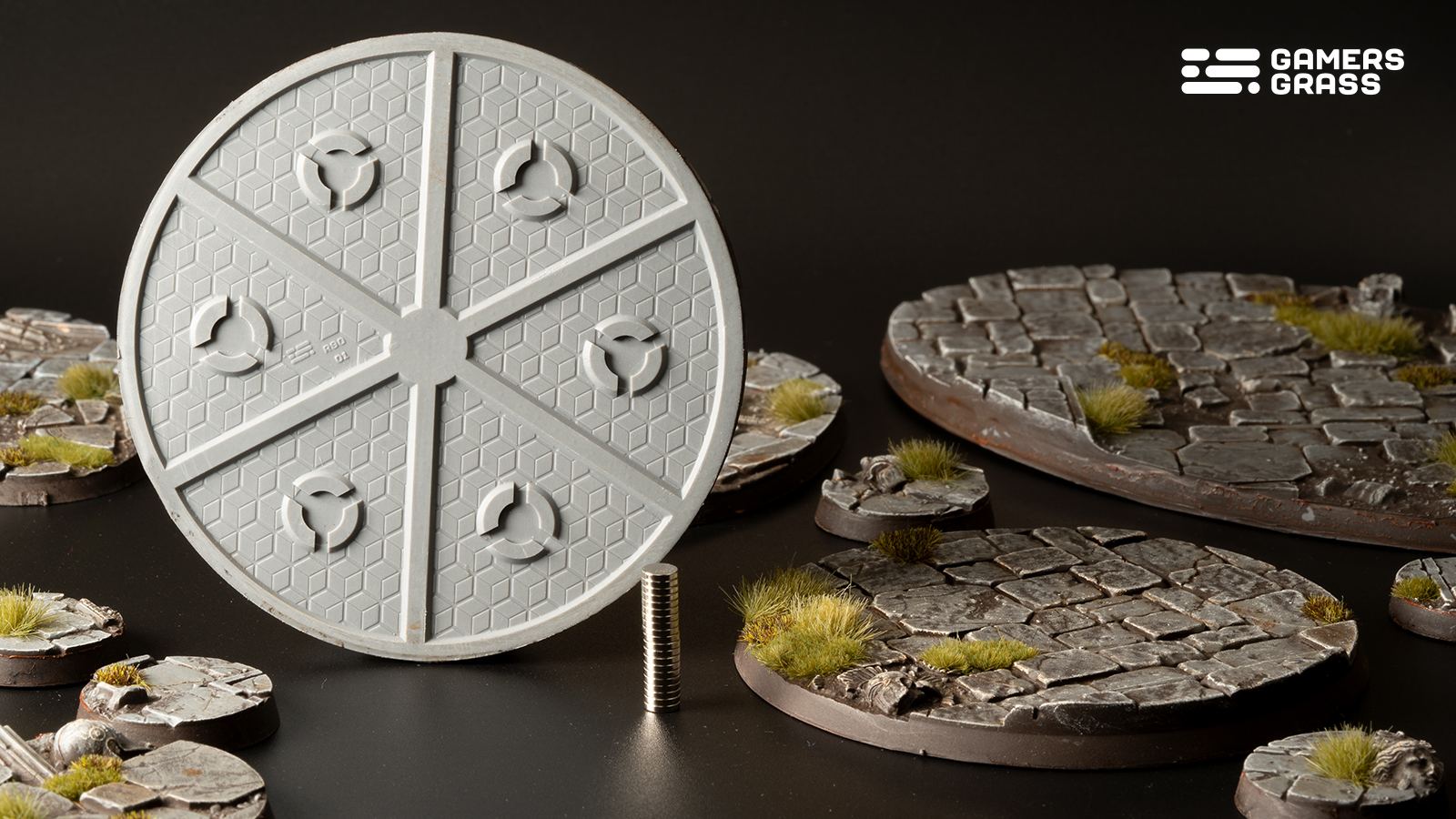 Temple Bases Round 90mm (x1)