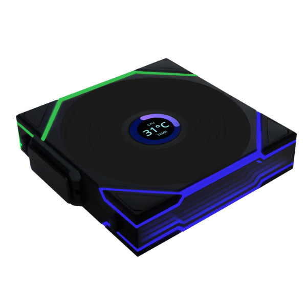 Lian Li UNI FAN TL-LCD Trådløs Reverse 140 Sort (1 stk.)