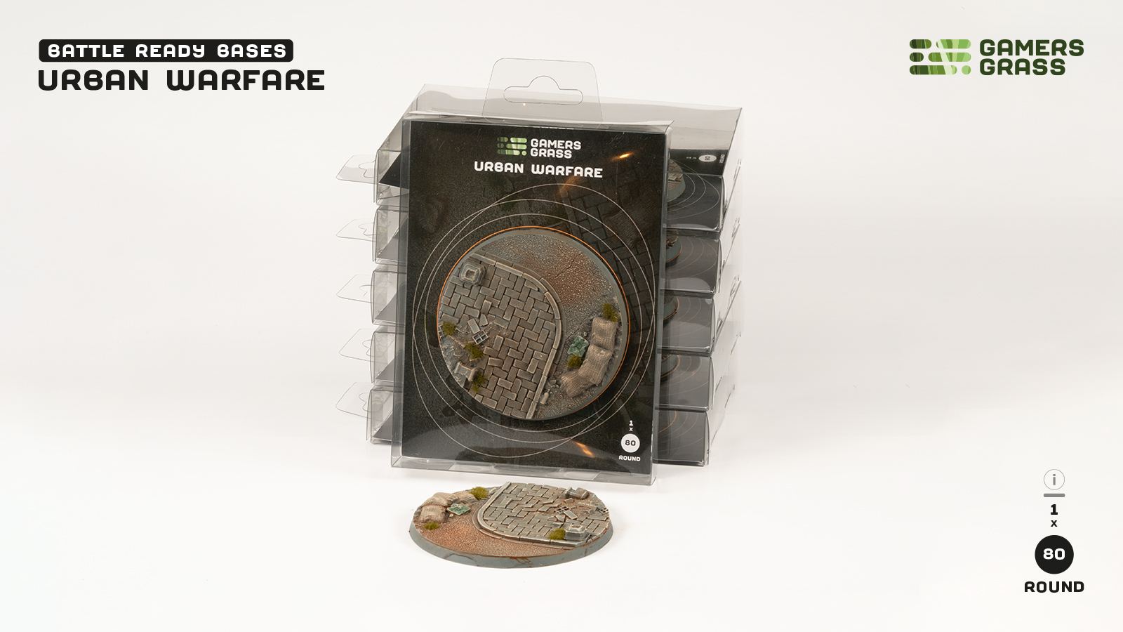 Urban Warfare Bases Round 80mm (x1)