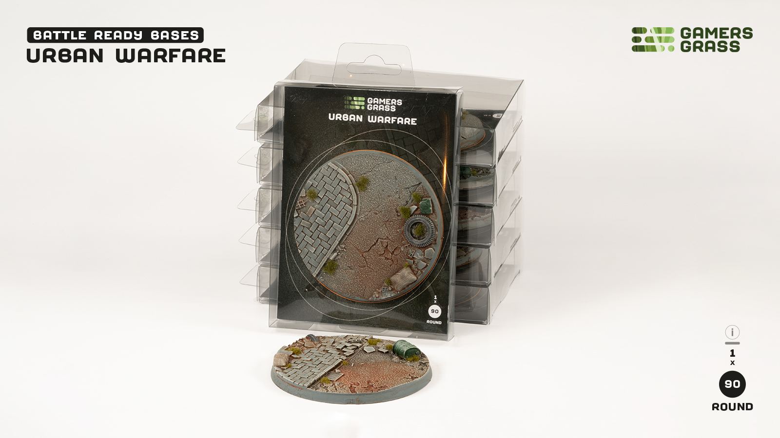 Urban Warfare Bases Round 90mm (x1)