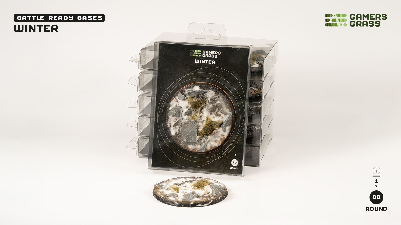 Winter Bases Round 80mm (x1)