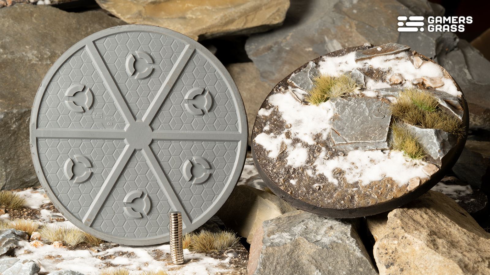 Winter Bases Round 90mm (x1)